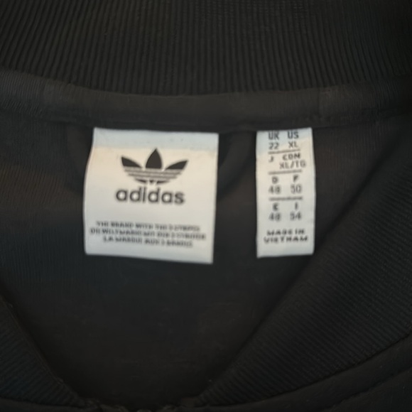 Vintage 80s Adidas Black Track Jacket in size XL - Picture 3 of 5